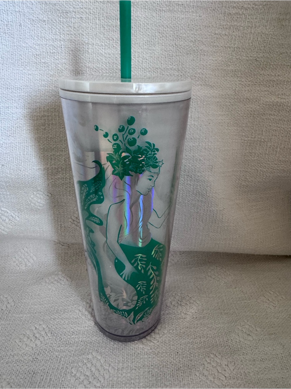 2022 Starbucks Holiday Siren Mermaid Cold Cup Tumbler NWT 24 oz.
